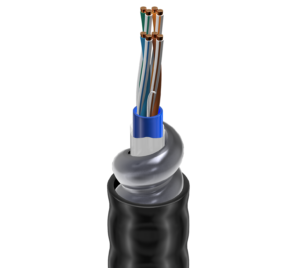 Cable de red Belden 121700A, 24 AWG, 4 conductores, apantallado, norma CM — Surtilec