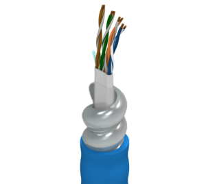Cable de red Belden 121872A, 23 AWG, 4 conductores, apantallado, norma CM — Surtilec