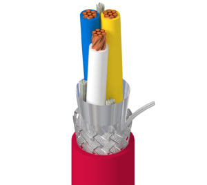 Cable de control Belden 1348A, 20 AWG, 3 conductores, apantallado, 300 V, norma CM — Surtilec