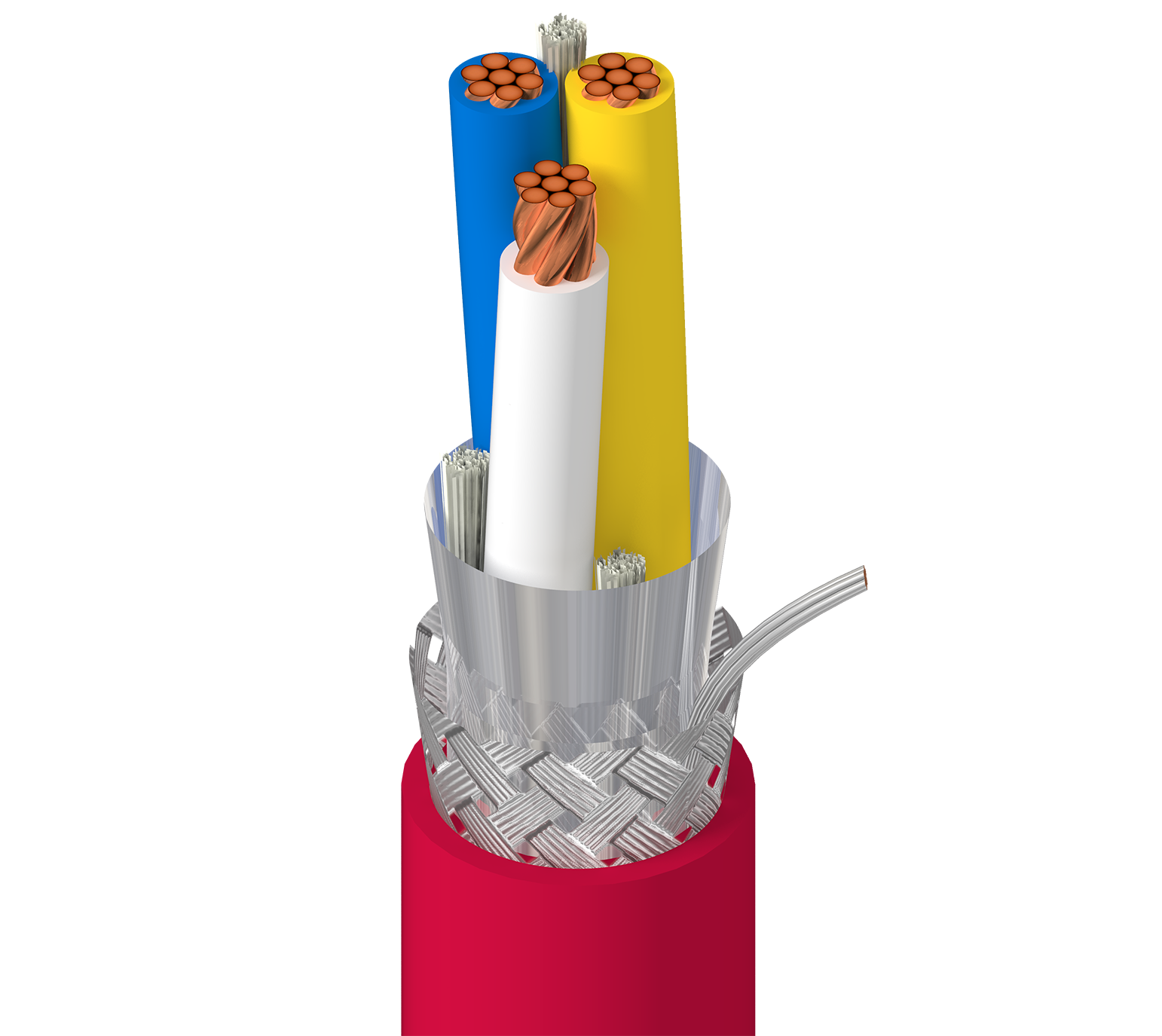 Cable de control Belden 1348A, 20 AWG, 3 conductores, apantallado, 300 V, norma CM — Surtilec