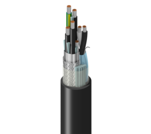 Cable para variador VFD Belden 29513, 10 AWG, 3 conductores, apantallado, 1000 V, norma TC — Surtilec