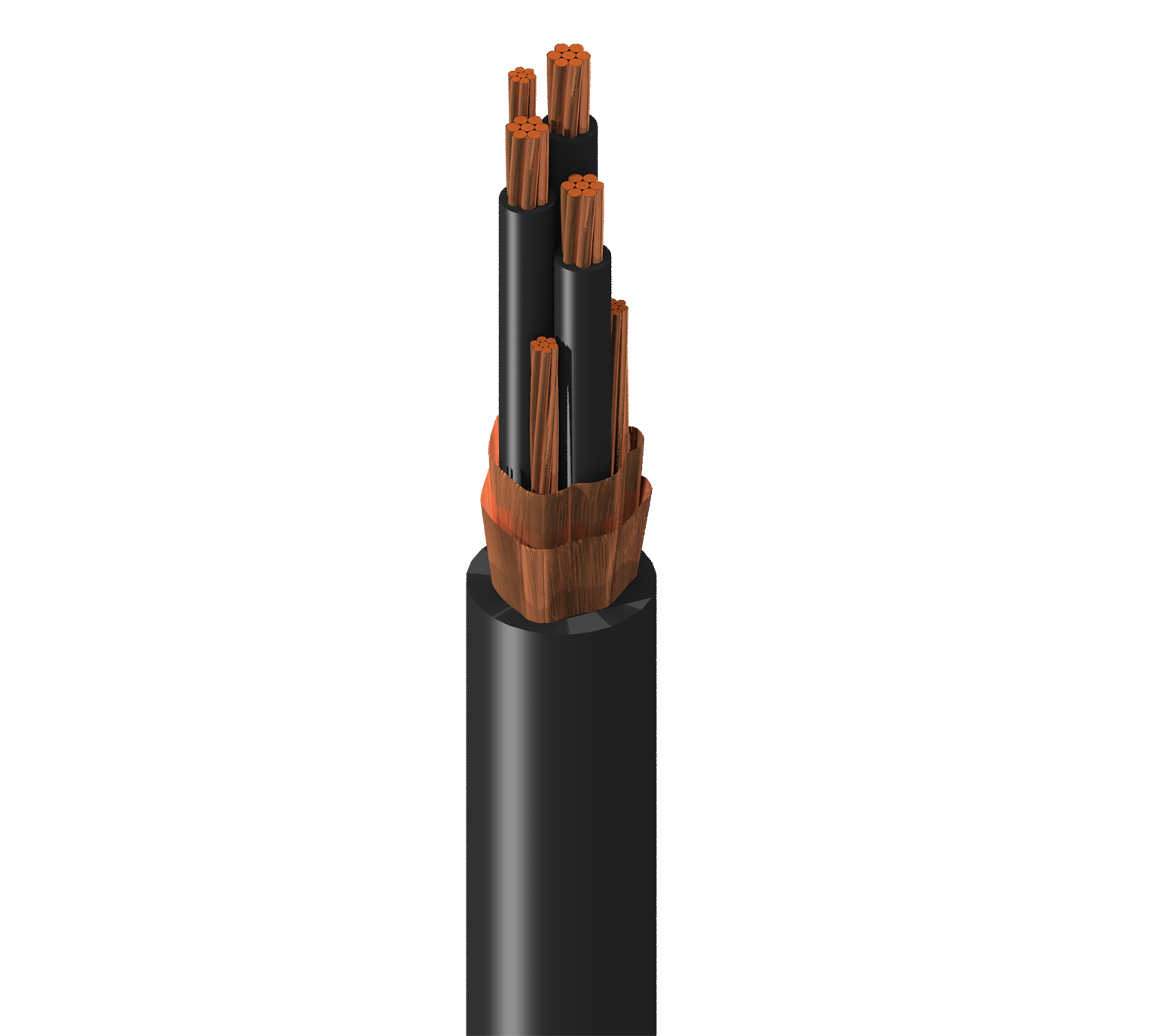Cable para variador VFD Belden 29523C, 10 AWG, 3 conductores, apantallado, 600 V, norma TC-ER — Surtilec
