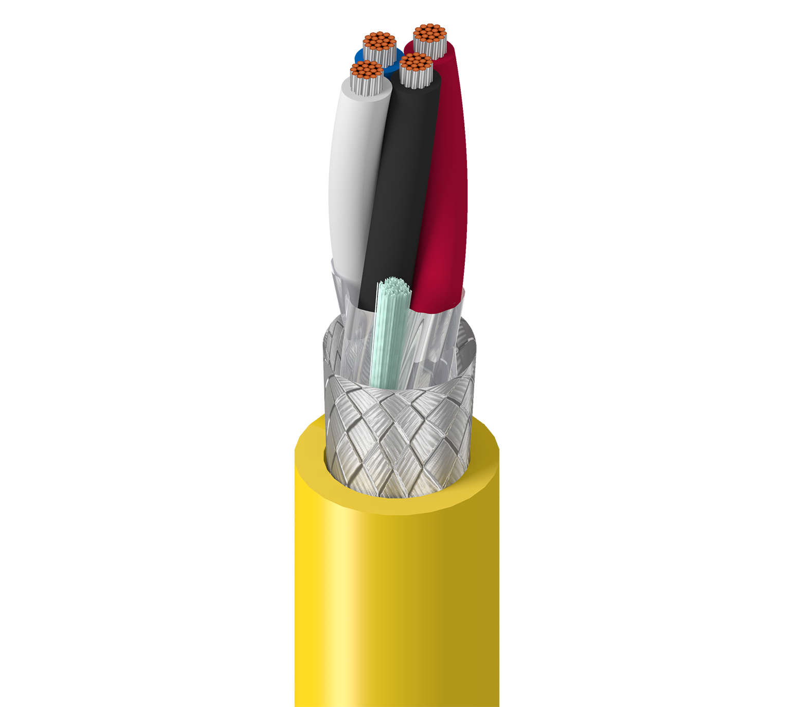 Cable para bandeja (tray) Belden 3083A, 15 AWG, 2 conductores, apantallado, 600 V, norma AWM — Surtilec
