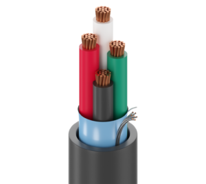 Cable de control Belden 5202FE, 16 AWG, 4 conductores, apantallado, 300 V, norma CMR — Surtilec