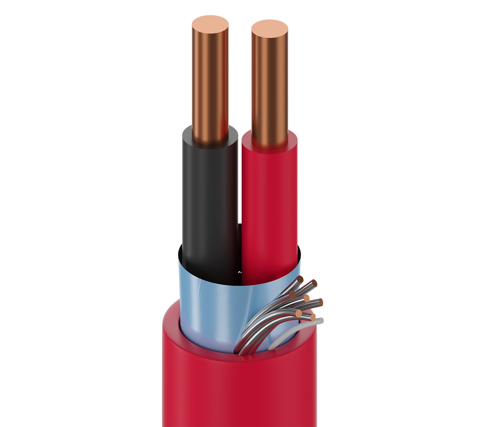 Cable de control Belden 5220FL, 16 AWG, 2 conductores, apantallado, 300 V, norma FPLR — Surtilec