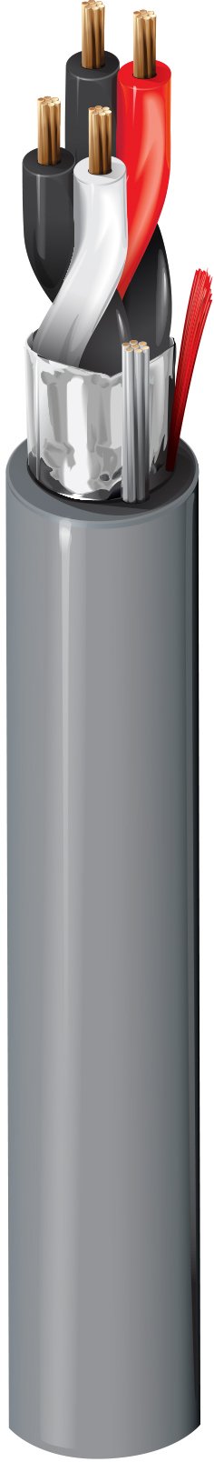 Cable de control Belden 5341FE, 18 AWG, 2 conductores, apantallado, 300 V, norma CMR — Surtilec