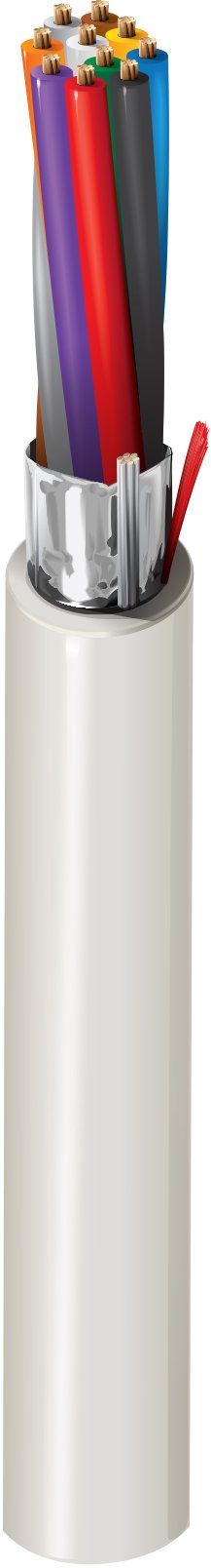 Cable de control Belden 5508FE, 22 AWG, 104 conductores, apantallado, 300 V, norma CMR — Surtilec