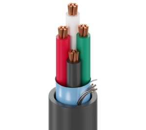 Cable de control Belden 6302FE, 18 AWG, 4 conductores, apantallado, 300 V, norma CMP — Surtilec