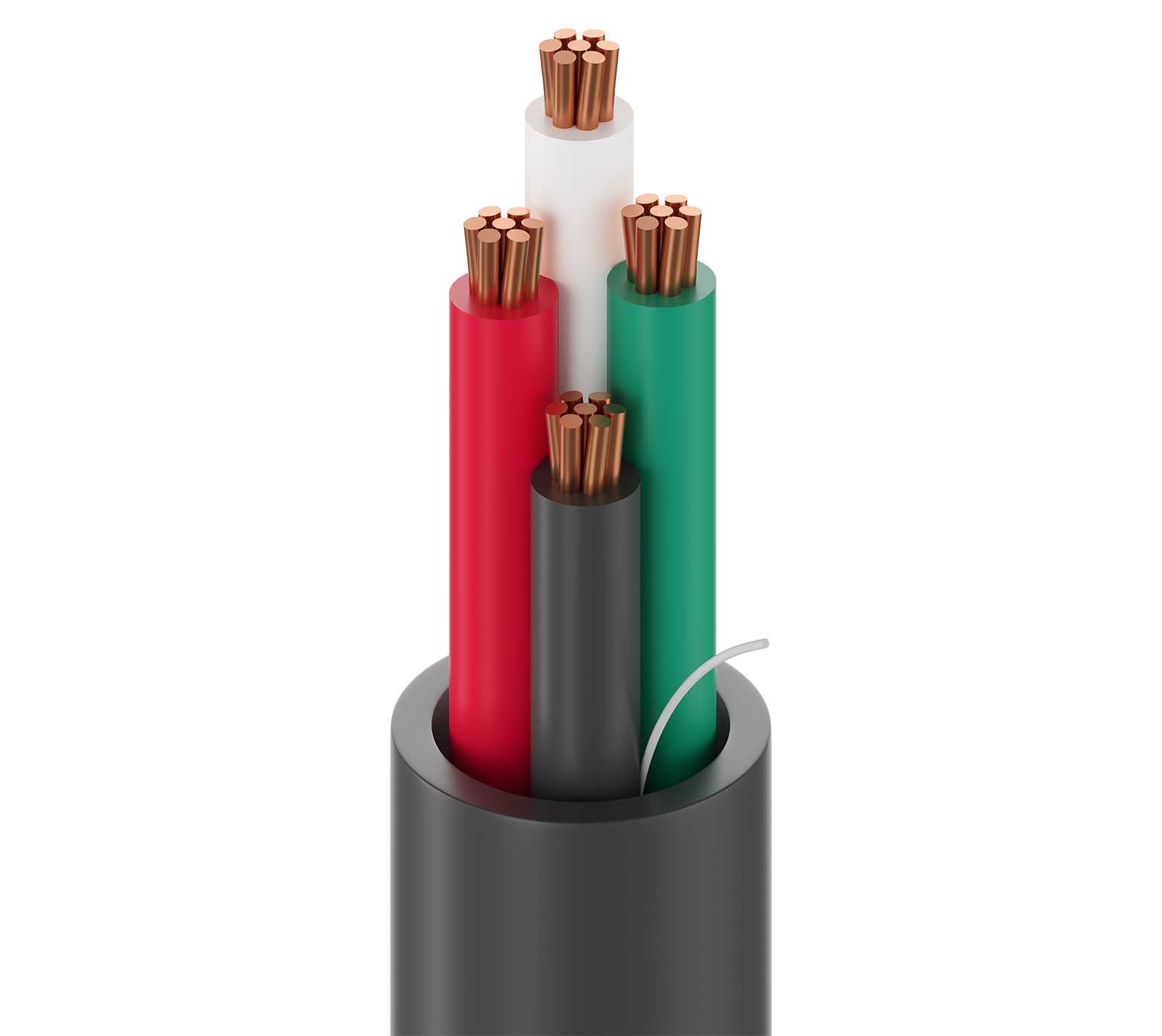 Cable de control Belden 6302UE, 18 AWG, 4 conductores, apantallado, 300 V, norma CMP — Surtilec