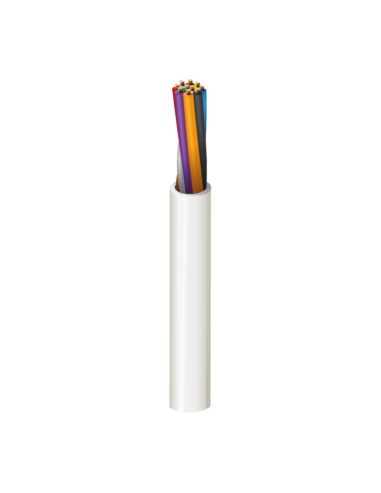Cable de control Belden 6308UE, 18 AWG, 10 conductores, apantallado, 300 V, norma CMP — Surtilec