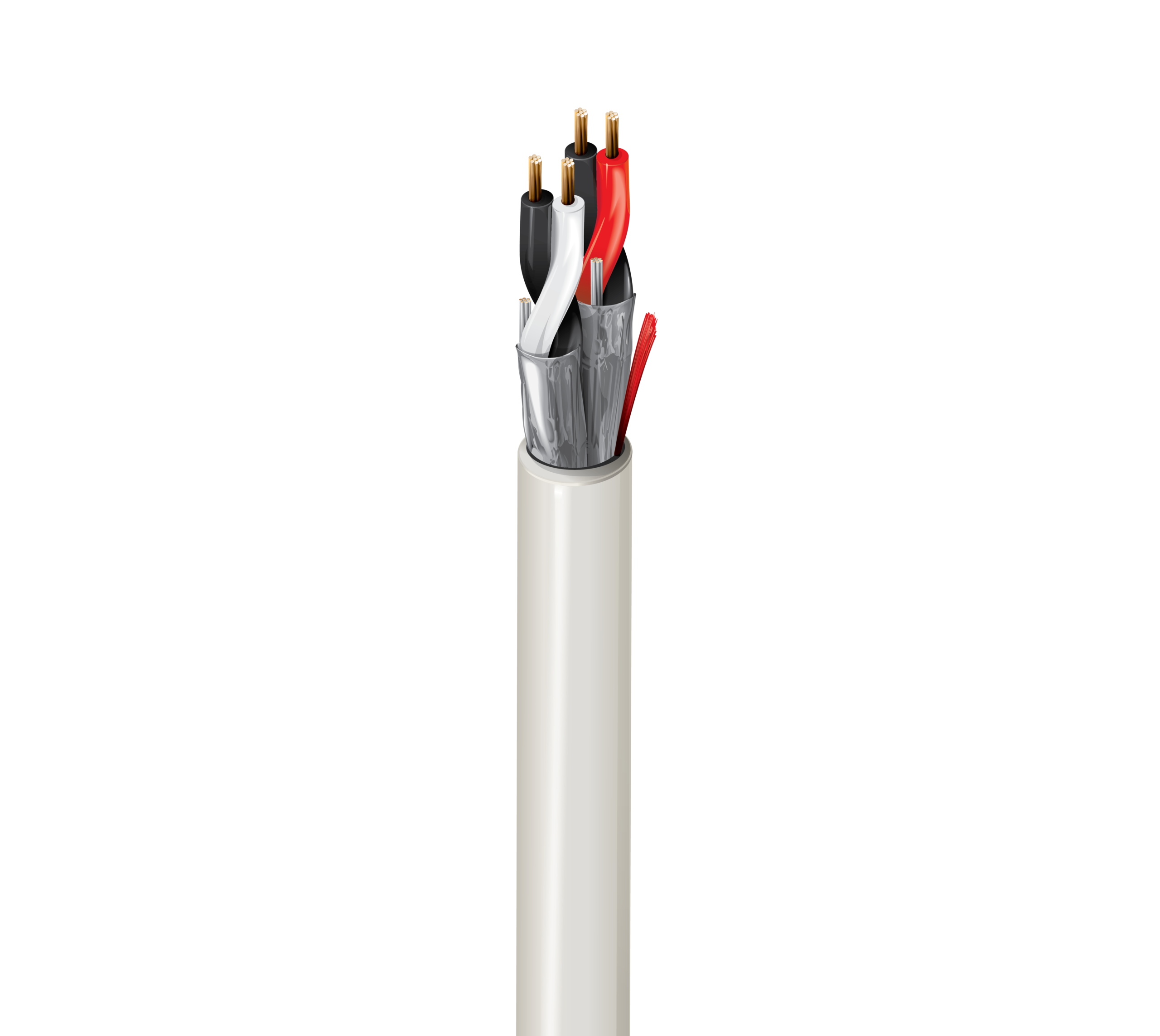 Cable de control Belden 6341PC, 18 AWG, 2 conductores, apantallado, 300 V, norma CMP — Surtilec