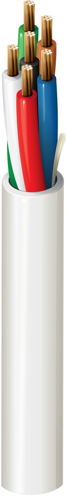 Cable de control Belden 6504UE, 22 AWG, 4 conductores, apantallado, 300 V, norma CMP — Surtilec