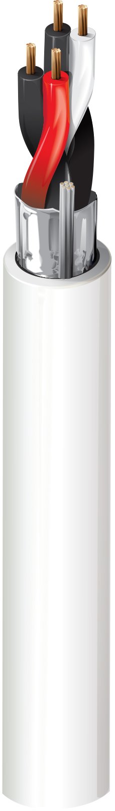 Cable de control Belden 6541FE, 22 AWG, 2 conductores, apantallado, 300 V, norma CMP — Surtilec