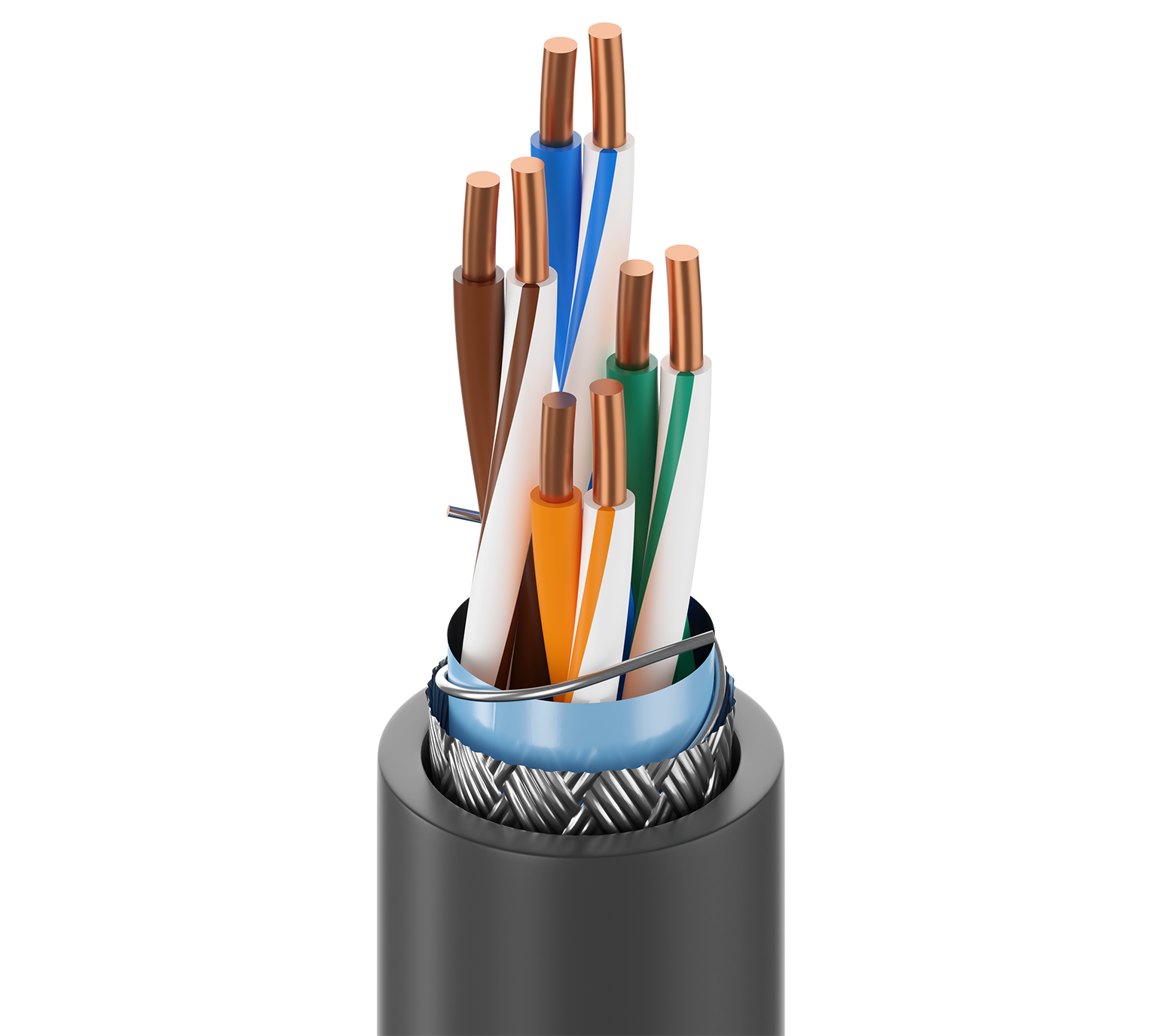 Cable de red Belden 7921A, 24 AWG, apantallado, norma CMX — Surtilec
