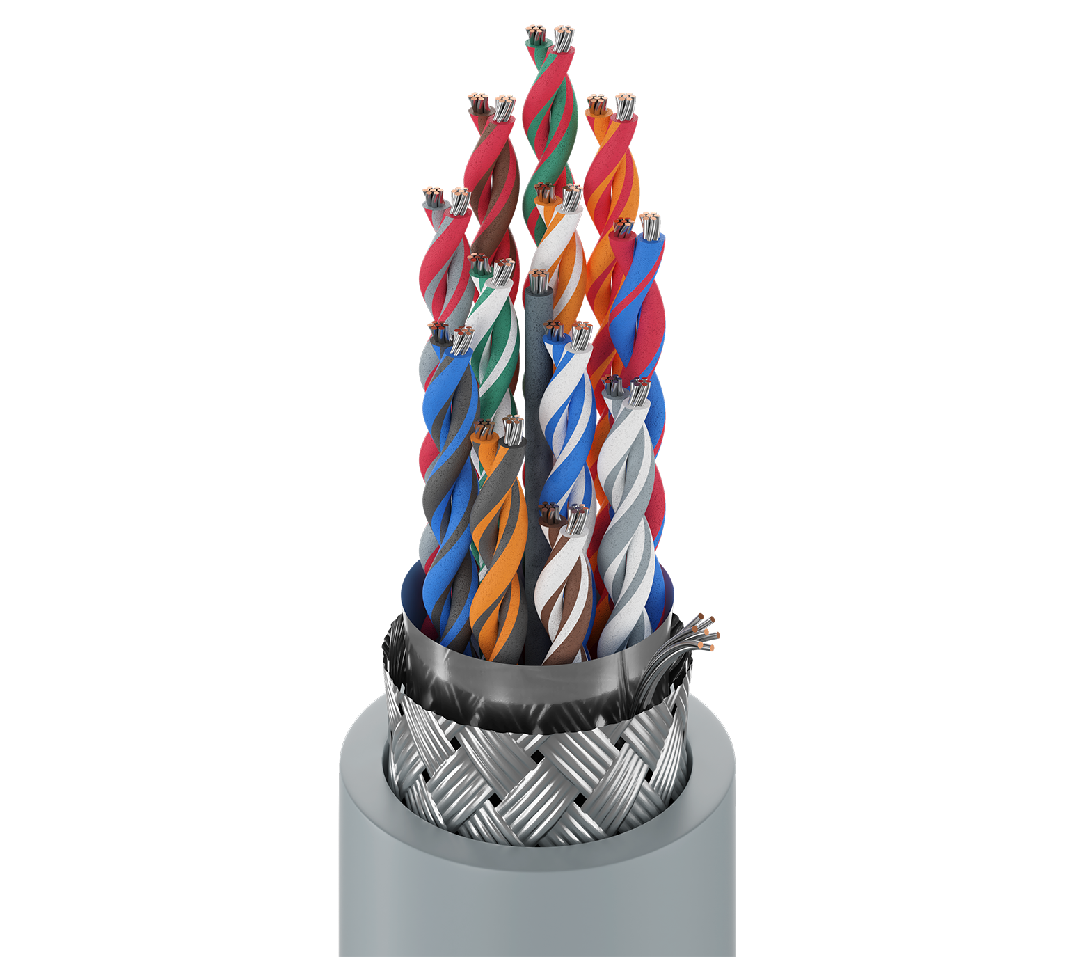 Cable de red Belden 8112, 24 AWG, 25 conductores, apantallado, 30 V, norma UL Style 2919 — Surtilec