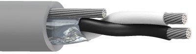 Cable de control Belden 8762MN, 20 AWG, 2 conductores, apantallado, 300 V, norma UL AWM 2937 — Surtilec