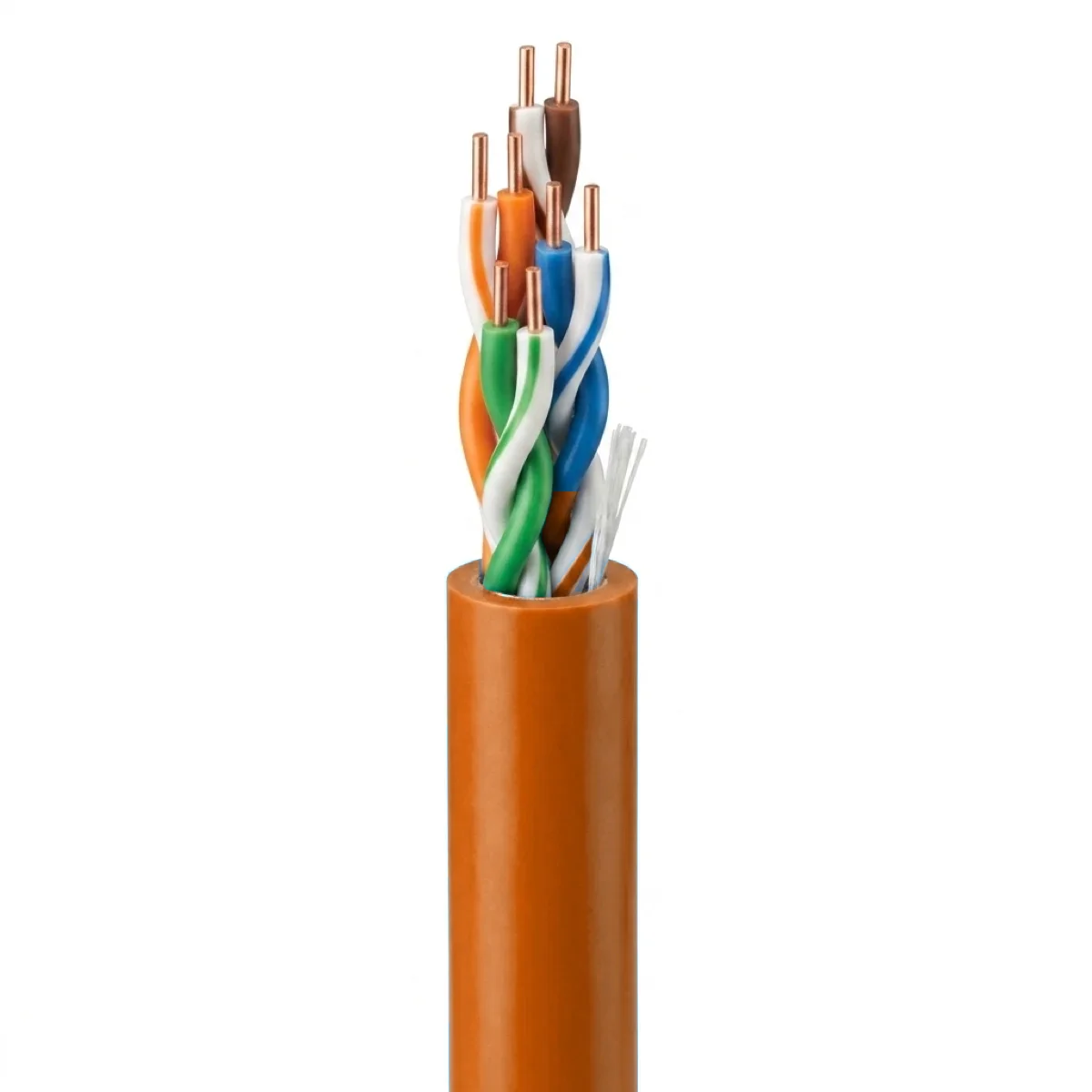 Belden 1583AU7 — 24/4P Cat5e Cable U/UTP CMR PVC naranja 1000 ft (carrete), marca Belden, referencia 1583AU7 - Surtilec